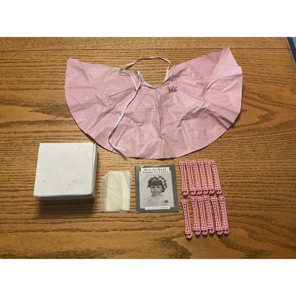 Vintage Pleasant Company American Girl Doll Hair Care Kit Cape Rollers Booklet
